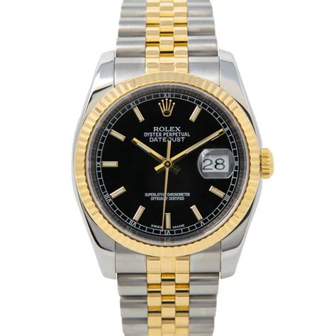 rolex silver gold black face|A Week On The Wrist: The Rolex Datejust .